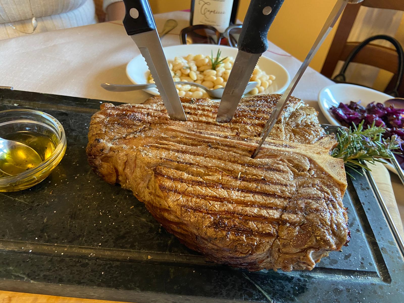 trattoria le mandorlaie bistecca florentine steak maremma
