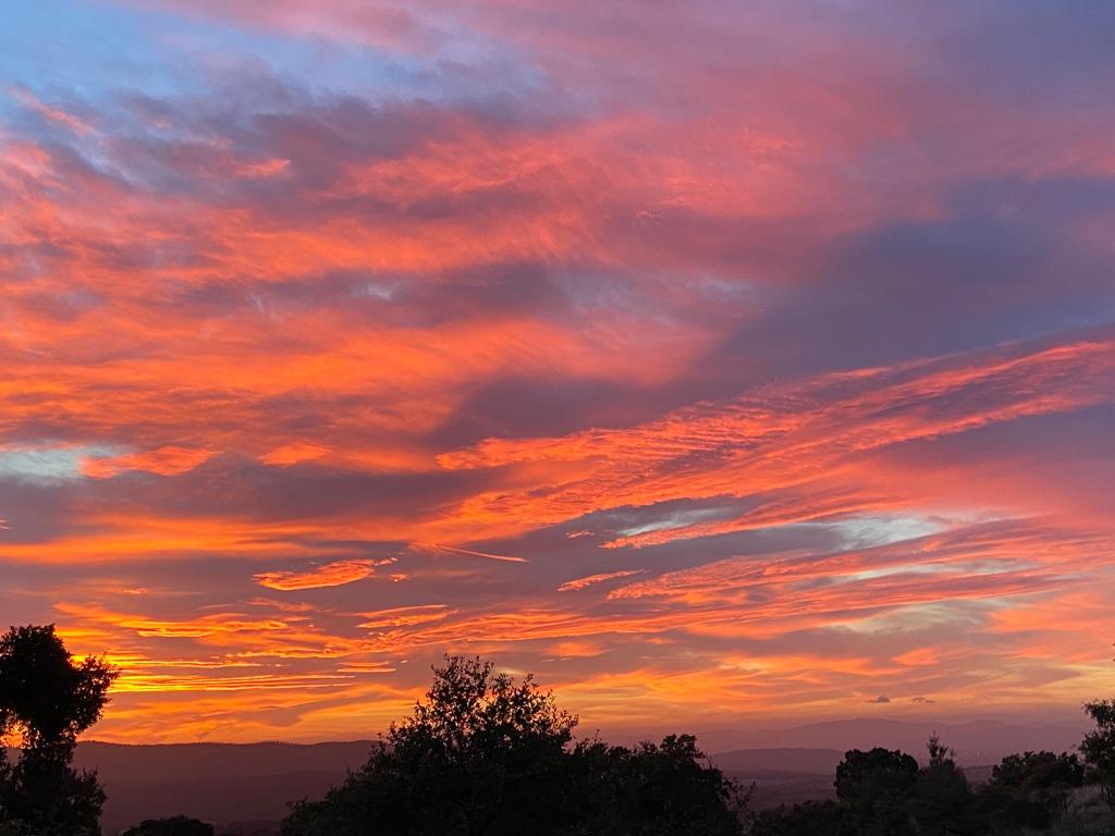 sunset in maremma tuscany